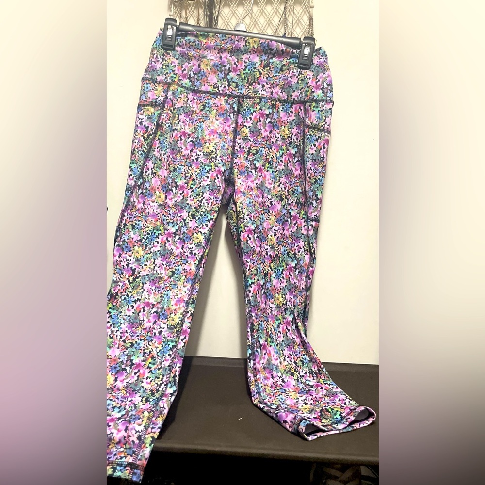 RBX by Reebok Floral Workout Pants- Large